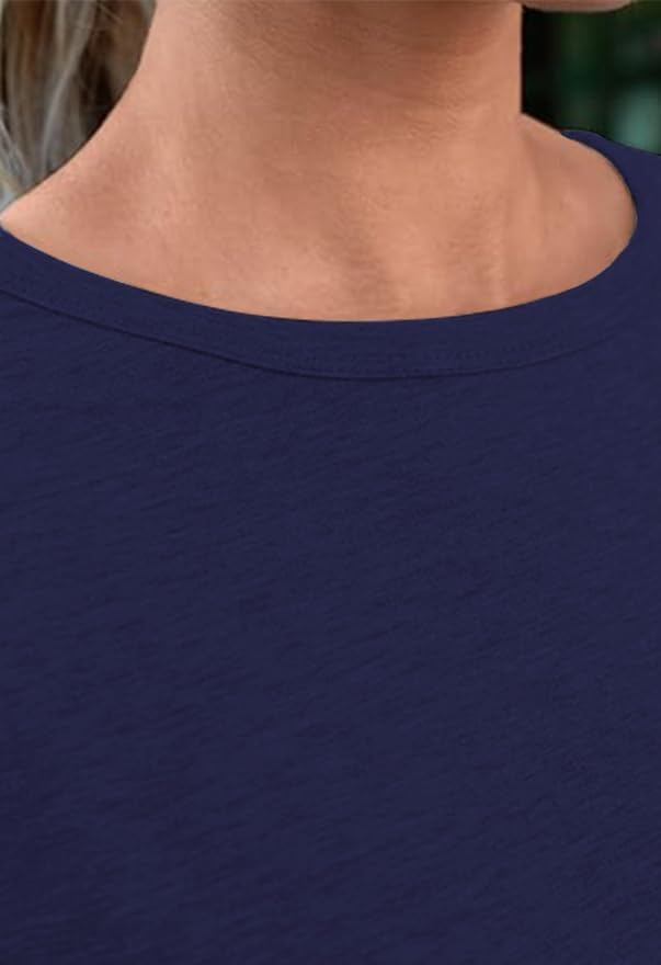 41hnr5bmfdl. ac .jpg Cuptacc Sommer T-Shirt Damen Basic Oberteil Einfarbig Casual Top OEKO-TEX STANDARD 100