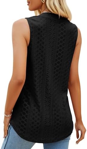 41hpsl7hfol. ac .jpg TrendiMax Global Recycled Standard Damen Casual Tank Top Lang V Ausschnitt Sommer Tunika