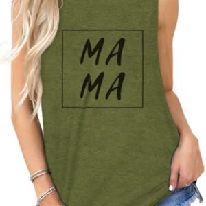 Cuptacc Damen Sommer Tank Top Rundhals Drucken Locker Sommer Tops