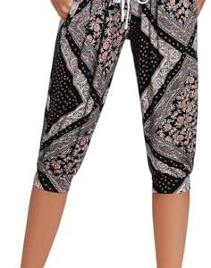 HAPYWER Haremshose Damen für Sport und Yoga - Komfortabel und praktisch mit Groß Taschen - XXL