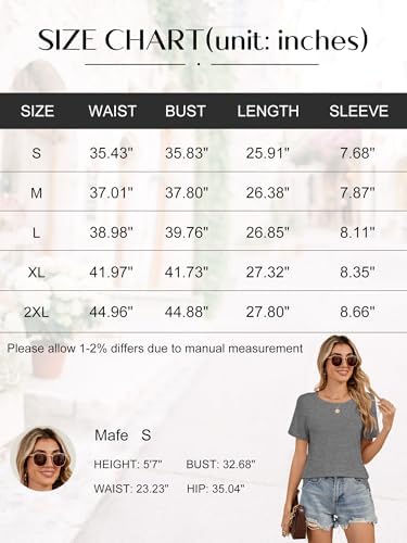 41o76etb1fl. ac .jpg YGOODM Damen 3er Pack Kurzarm Sommer T-Shirts Basic Rundhalsausschnitt