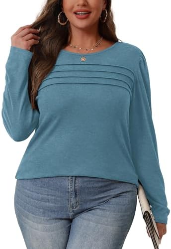 41oavavulul. ac .jpg Cuptacc Damen Langarmshirt Rundhals Locker Oberteile Mit Knöpfen