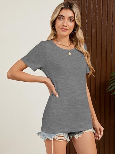 41p778wpodl. ac .jpg YGOODM Damen 3er Pack Kurzarm Sommer T-Shirts Basic Rundhalsausschnitt