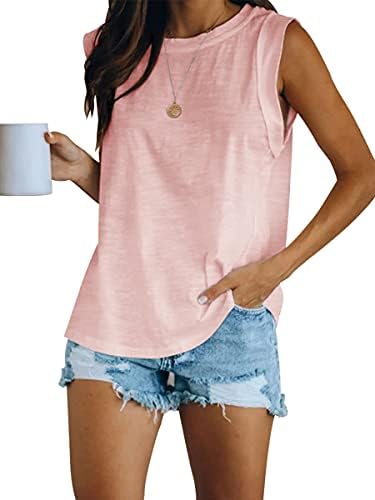 41pmcdkf73s. ac .jpg Ebifin Tops Damen Sommer Tank Top Rundhalsausschnitt Longtops
