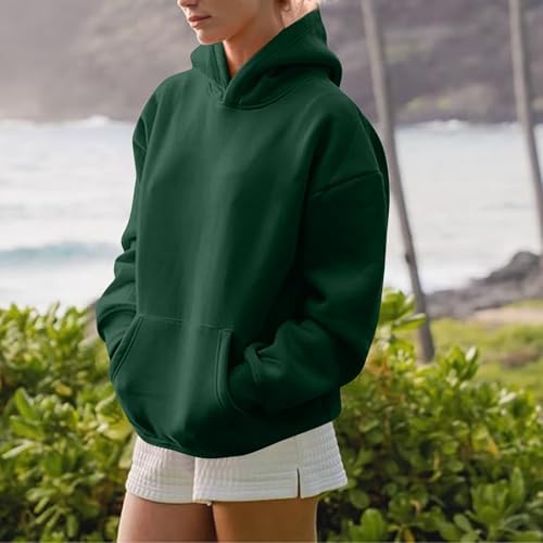 41qx7rr5ahl. ac .jpg Generisch Lässige Leichte Jogginganzug Damen Loose Fit Sport Kapuzenpullover Oversize Langarm Gelb Groß Kleiner Standard