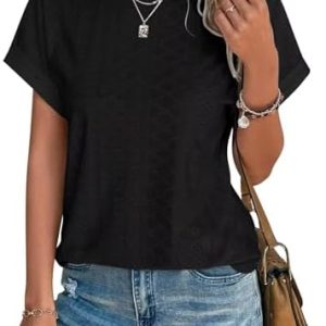 Cuptacc Damen T-Shirt Elegant Sommer Bluse OEKO-TEX STANDARD 100 Mode