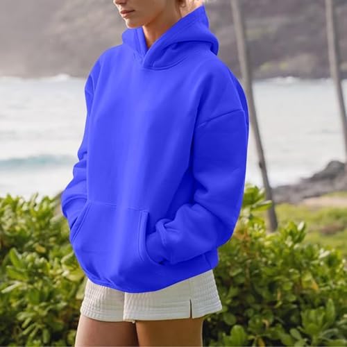 41uwbwfenyl. ac .jpg Generisch Lässige Leichte Jogginganzug Damen Loose Fit Sport Kapuzenpullover Oversize Langarm Gelb Groß Kleiner Standard