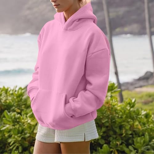 41uuiv9cwhl. ac .jpg Generisch Lässige Leichte Jogginganzug Damen Loose Fit Sport Kapuzenpullover Oversize Langarm Gelb Groß Kleiner Standard