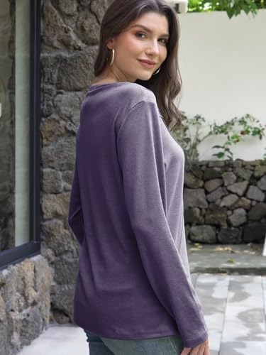 41vbz4d1evl. ac 2.jpg Cuptacc Langarmshirt Damen Rundhalsausschnitt Chic Mit Falten OEKO-TEX STANDARD 100