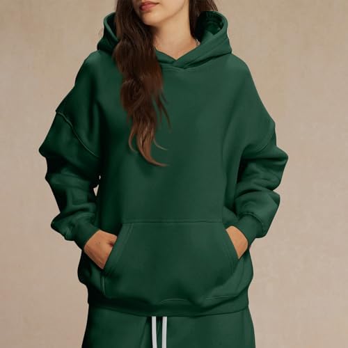 41vxlxlmcl. ac .jpg Generisch Lässige Leichte Jogginganzug Damen Loose Fit Sport Kapuzenpullover Oversize Langarm Gelb Groß Kleiner Standard