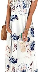 AUSELILY Sommerkleid Damen-langärmelig-Strandkleid-OEKO-TEX