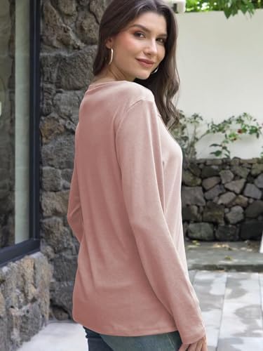 41wri1q1zkl. ac 2.jpg Cuptacc Langarmshirt Damen Rundhalsausschnitt Chic Mit Falten OEKO-TEX STANDARD 100