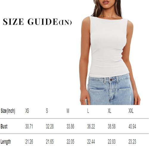 41zdsabusil. ac .jpg Generisch Lässiges Tanktop für Damen zur perfekten Layering-Möglichkeit aus Rippstrick | Schmale Passform generisches D