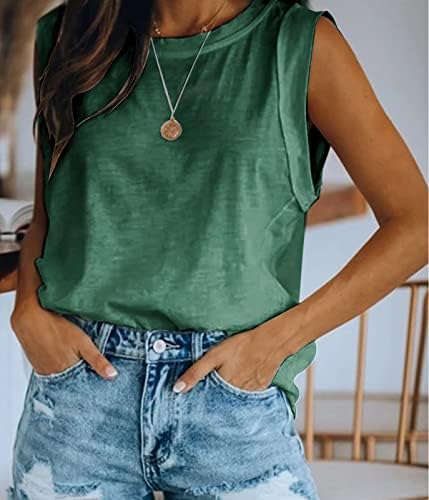 41akvss4ltl. ac .jpg Ebifin Tops Damen Sommer Tank Top Rundhalsausschnitt Longtops