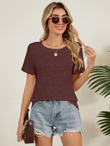 41bbcqvh0l. ac .jpg YGOODM Damen 3er Pack Kurzarm Sommer T-Shirts Basic Rundhalsausschnitt