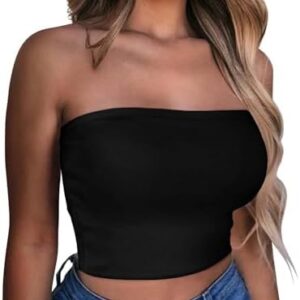 CHICGAL Sommer-Tunika, bauchfreies Oberteil für Damen, sexy und lässig | CHICGAL Sommer-Tunika, bauchfreies trägerloses