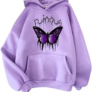UWDIOHQ Damen Flauschig Hoodie Sweatshirt Braunes Top