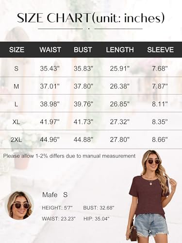 41i8wnmlmll. ac .jpg YGOODM Damen 3er Pack Kurzarm Sommer T-Shirts Basic Rundhalsausschnitt