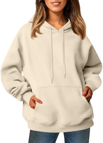 41k33ktpt6l. ac .jpg Generisch Lässige Leichte Jogginganzug Damen Loose Fit Sport Kapuzenpullover Oversize Langarm Gelb Groß Kleiner Standard