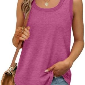 TRIGLICOLEUM Sommer Tank Top Damen Einfarbig Sexy Baumwolle Basic Tops Passt Auf Sommermode Tanktops Women Tankshirts (v