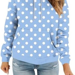 Generisch Damen Freizeithoodie Luftig Sweatshirt Elegant Top