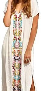 MERCIY Damen Oversize Strandkleid Bikini Cover Up Sommer Strandponcho Wandern