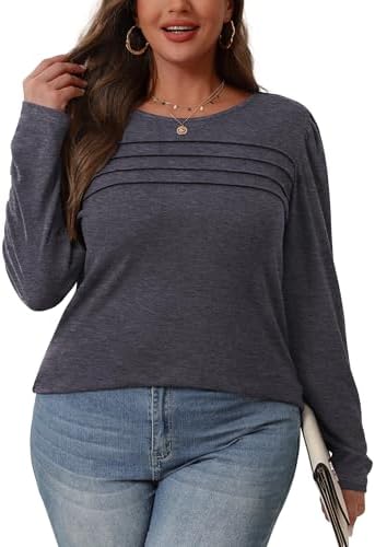 41mahon4nl. ac .jpg Cuptacc Damen Langarmshirt Rundhals Locker Oberteile Mit Knöpfen