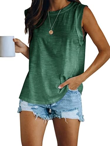41r6hs0iu3l. ac .jpg Ebifin Tops Damen Sommer Tank Top Rundhalsausschnitt Longtops