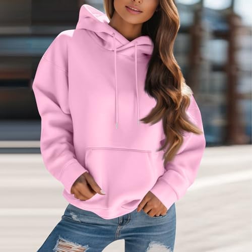 41rsgq3vl3l. ac .jpg Generisch Lässige Leichte Jogginganzug Damen Loose Fit Sport Kapuzenpullover Oversize Langarm Gelb Groß Kleiner Standard