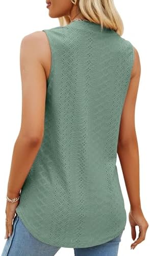 41tgfyex9al. ac .jpg TrendiMax Global Recycled Standard Damen Casual Tank Top Lang V Ausschnitt Sommer Tunika