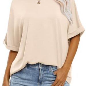 Cuptacc Basic Tops Damen Oversize Shirt Sommer Elegant OEKO-TEX Standards 100