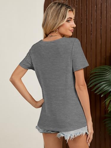 41zfbkgns5l. ac .jpg YGOODM Damen 3er Pack Kurzarm Sommer T-Shirts Basic Rundhalsausschnitt