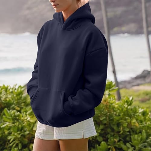 41ztqpq29xl. ac .jpg Generisch Lässige Leichte Jogginganzug Damen Loose Fit Sport Kapuzenpullover Oversize Langarm Gelb Groß Kleiner Standard