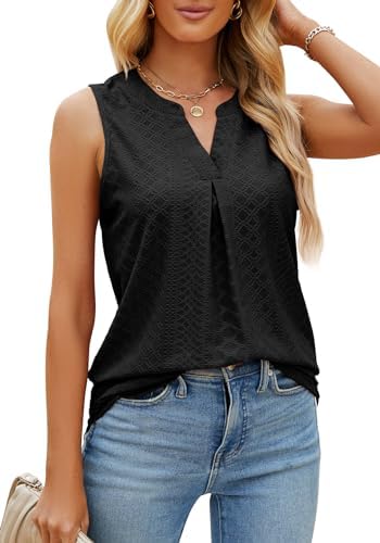 41zdc0ciqul. ac .jpg TrendiMax Global Recycled Standard Damen Casual Tank Top Lang V Ausschnitt Sommer Tunika