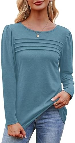 41zzh7xp04l. ac .jpg Cuptacc Damen Langarmshirt Rundhals Locker Oberteile Mit Knöpfen