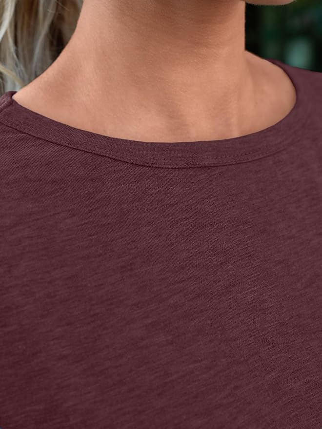 518ztvawntl. ac .jpg Cuptacc Sommer T-Shirt Damen Basic Oberteil Einfarbig Casual Top OEKO-TEX STANDARD 100