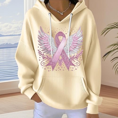 51bw9otgnel. ac .jpg HOOUDO Damen Oversize Pullover Hoodie Herbst Winter Cardigan Mit Kapuze Langarm V-Ausschnitt