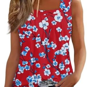 Sommer Mode Generisch Damen Tank Tops Motiv Quadratischer Ausschnitt Y2K Damentop | Lässiges T-Shirt Tops Generisch Dam