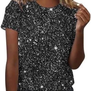 HAOLEI Elegant Damen T-Shirt Sommer Atmungsaktiv Locker&Schweißabsorbierend