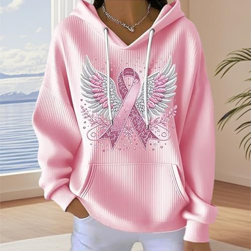 51w6aovuj8l. ac .jpg HOOUDO Damen Oversize Pullover Hoodie Herbst Winter Cardigan Mit Kapuze Langarm V-Ausschnitt