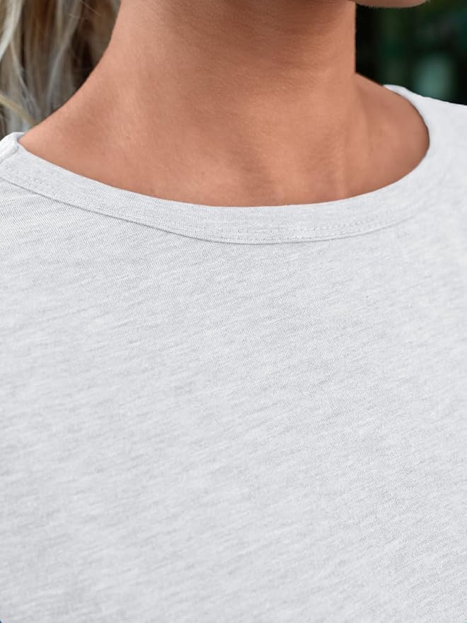 51wxlrf7qbl. ac .jpg Cuptacc Sommer T-Shirt Damen Basic Oberteil Einfarbig Casual Top OEKO-TEX STANDARD 100